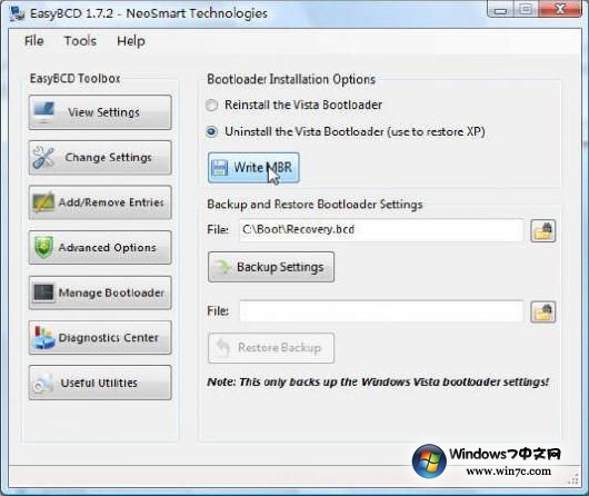先装Win7/Vista，再装XP，如何用 EasyBCD 设置双系统的引导菜单 - 情缘心语 - 手机天堂 软件世界